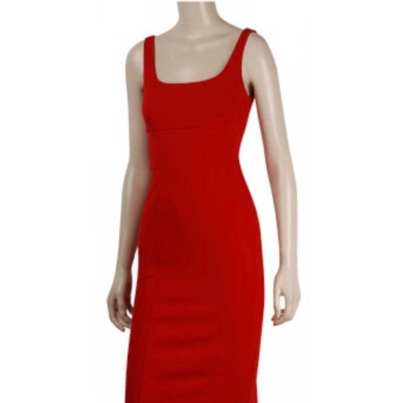 Boston Proper Dresses & Skirts - Boston Proper Red Scoop Back Ponte Pencil Dress